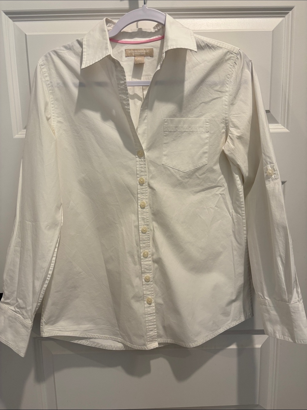 Banana Republic Boyfriend Button-Front Women's Oxford